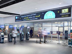 Sample terminal advertising board